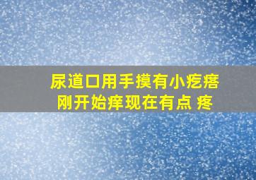 尿道口用手摸有小疙瘩刚开始痒现在有点 疼